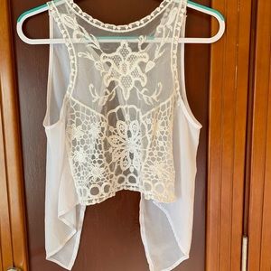 See-through lace top